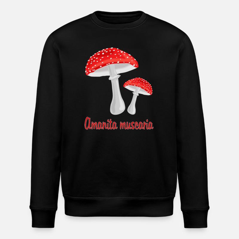 Champignons d’automne - Sweat bio ROLLER Stanley/Stella Unisexe - noir