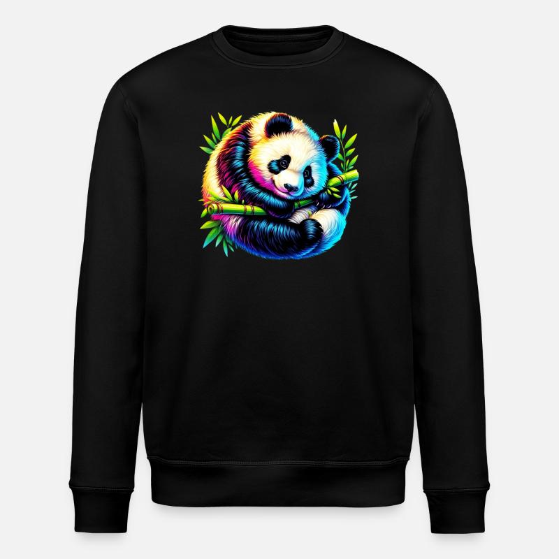 Panda - Sweat bio ROLLER Stanley/Stella Unisexe - noir