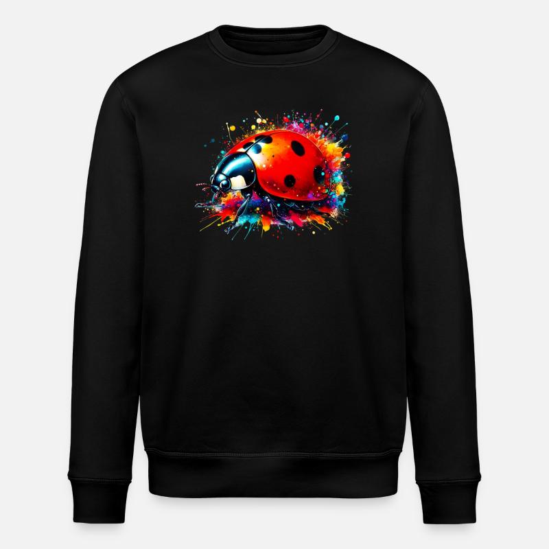 Marienkäfer - Stanley/Stella Unisex Bio-Sweatshirt ROLLER - Schwarz