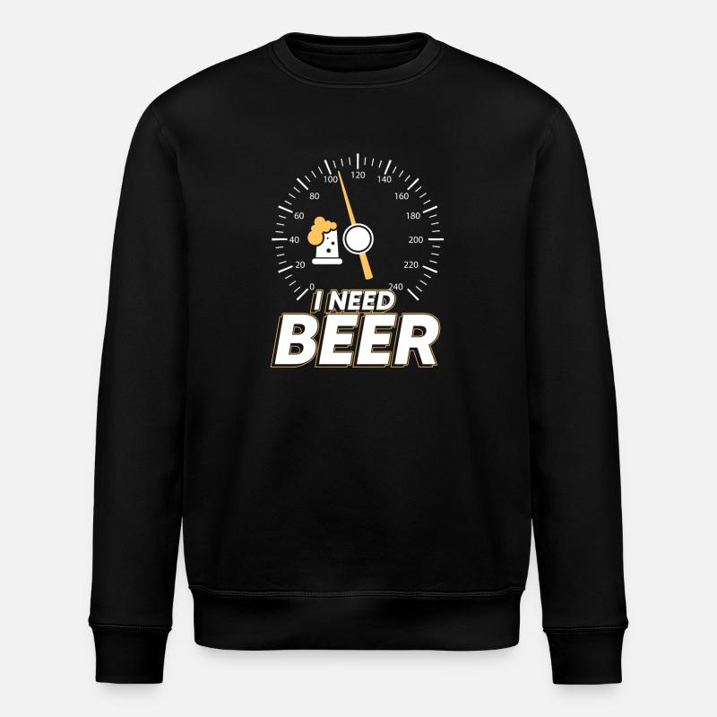 I need beer - Stanley/Stella Unisex Bio-Sweatshirt ROLLER - Schwarz
