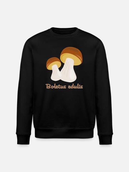 Autumn Mushrooms - Stanley/Stella ROLLER Unisex Organic Sweatshirt - black