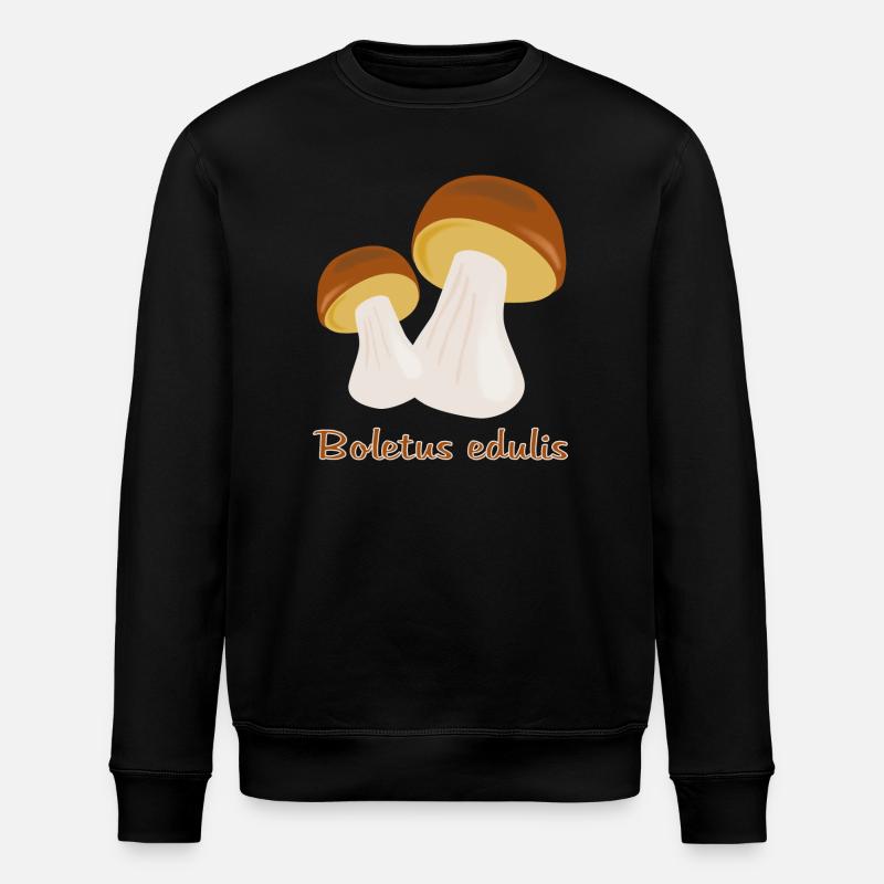Autumn Mushrooms - Stanley/Stella ROLLER Unisex Organic Sweatshirt - black