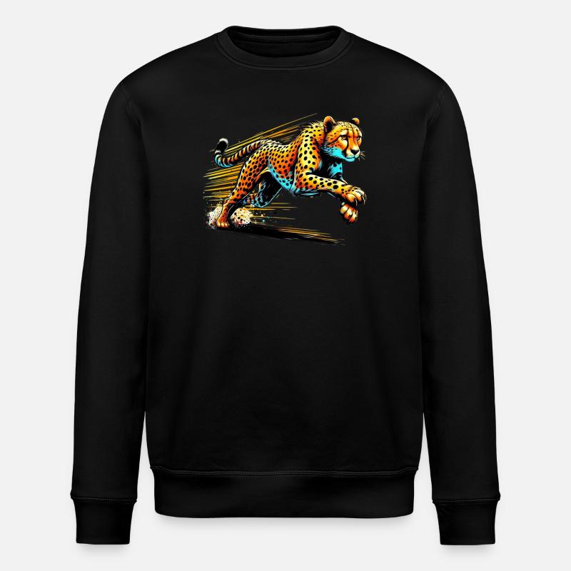 Gepard - Stanley/Stella Unisex Bio-Sweatshirt ROLLER - Schwarz