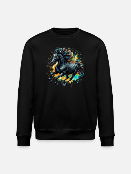 Cheval - Sweat bio ROLLER Stanley/Stella Unisexe - noir