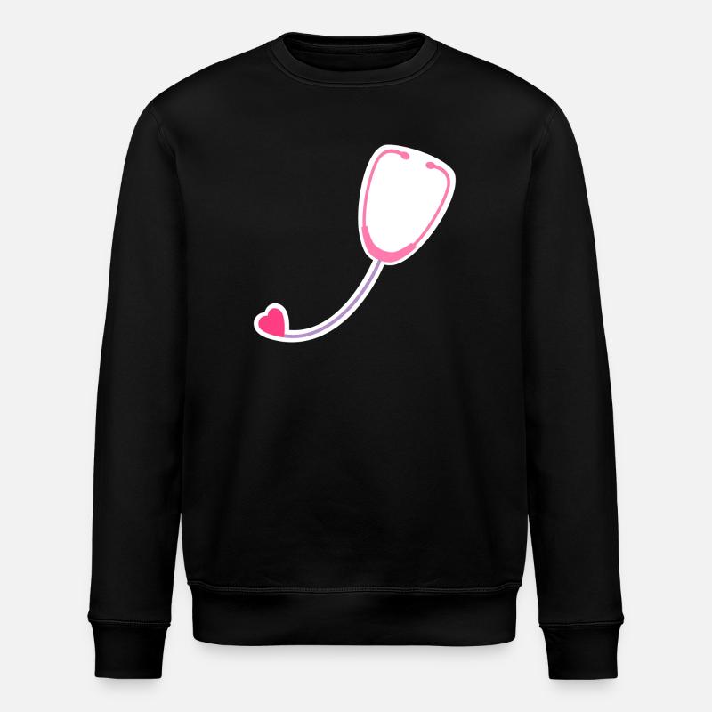 Coloured stethoscope - Stanley/Stella ROLLER Unisex Organic Sweatshirt - black