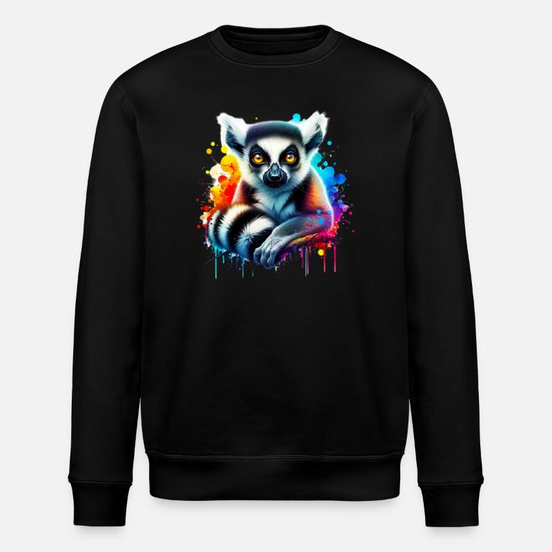 Lémurien - Sweat bio ROLLER Stanley/Stella Unisexe - noir