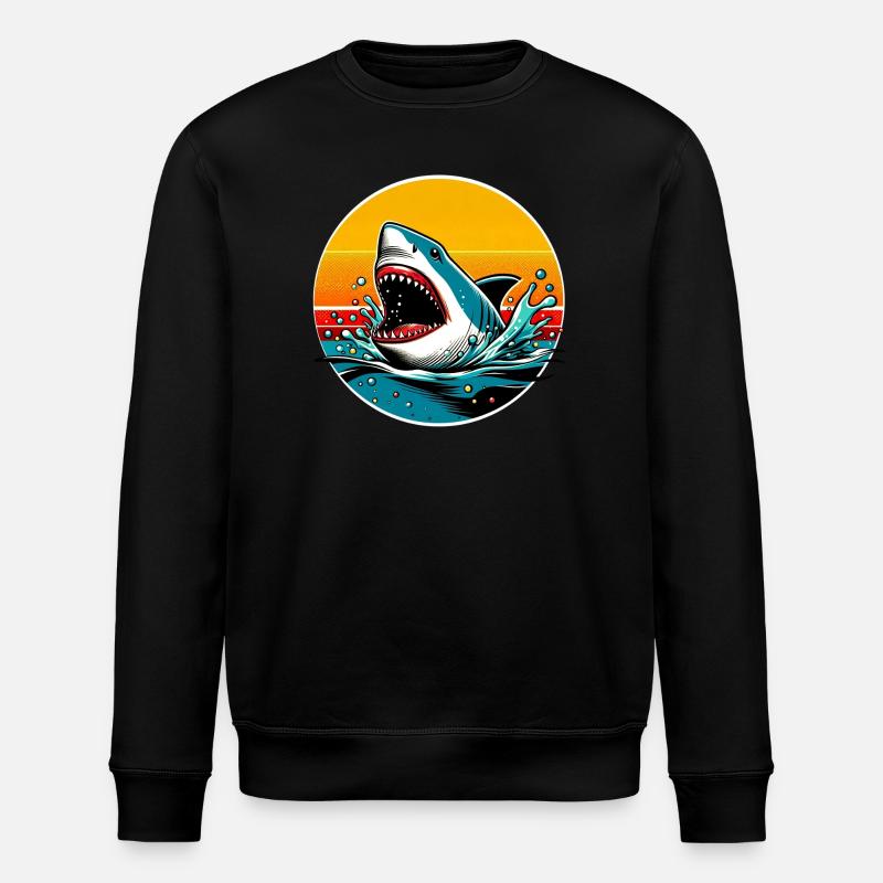Requin - Sweat bio ROLLER Stanley/Stella Unisexe - noir