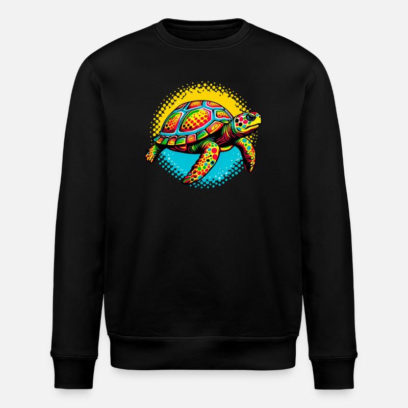 Turtle - Stanley/Stella ROLLER Unisex Organic Sweatshirt - black