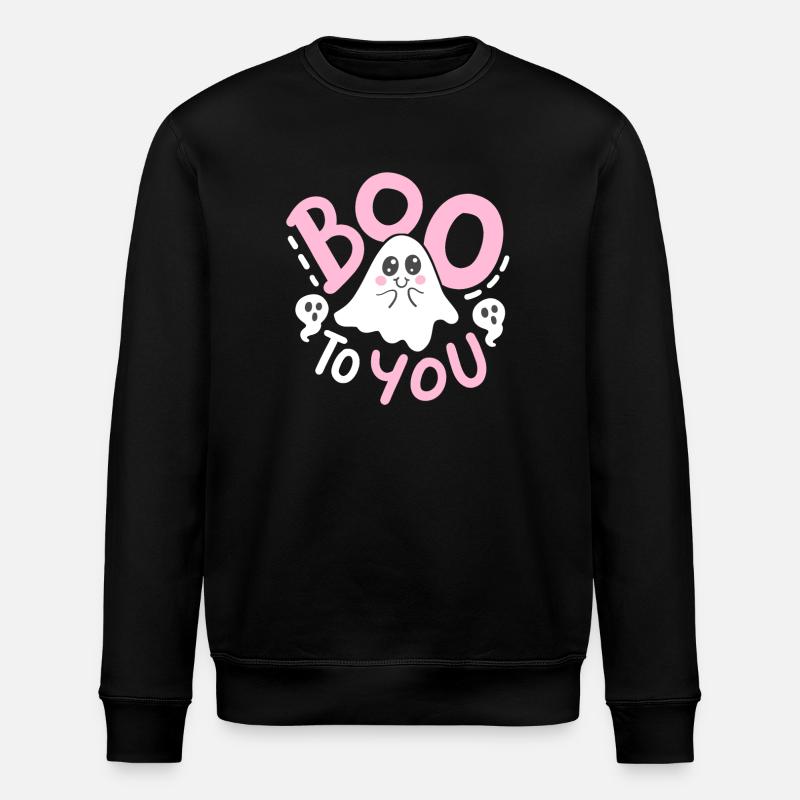 Geist Halloweenkostüm - Stanley/Stella Unisex Bio-Sweatshirt ROLLER - Schwarz
