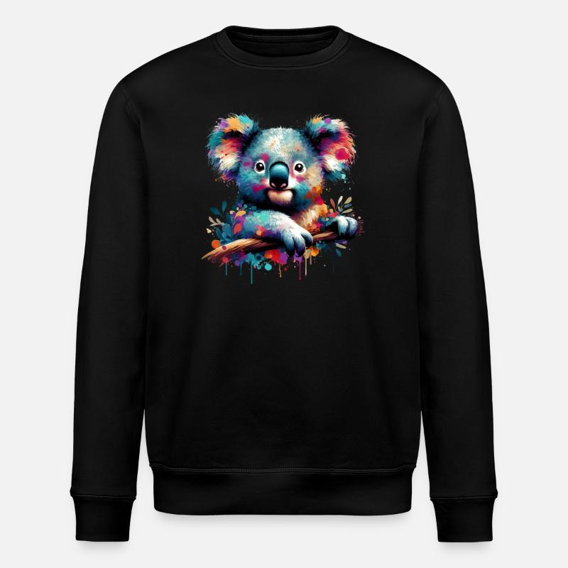 Koala - Stanley/Stella ROLLER Unisex Organic Sweatshirt - black
