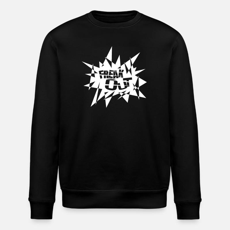 Kantiger Explosionsburst Text - Stanley/Stella Unisex Bio-Sweatshirt ROLLER - Schwarz