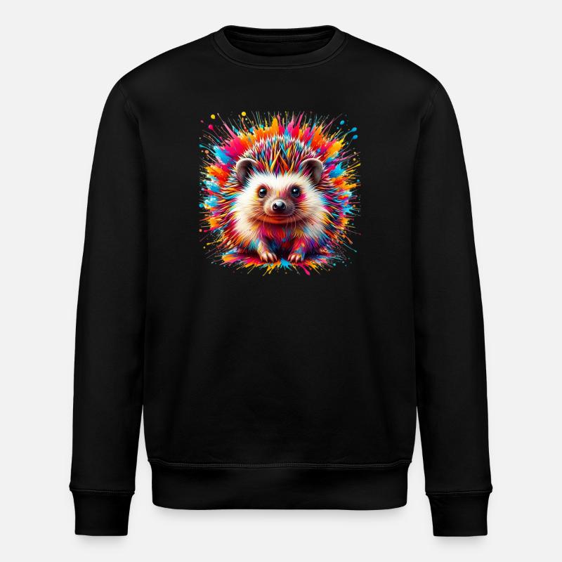 Hérisson - Sweat bio ROLLER Stanley/Stella Unisexe - noir