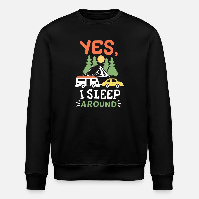 Camping Camper - Stanley/Stella Unisex Bio-Sweatshirt ROLLER - Schwarz