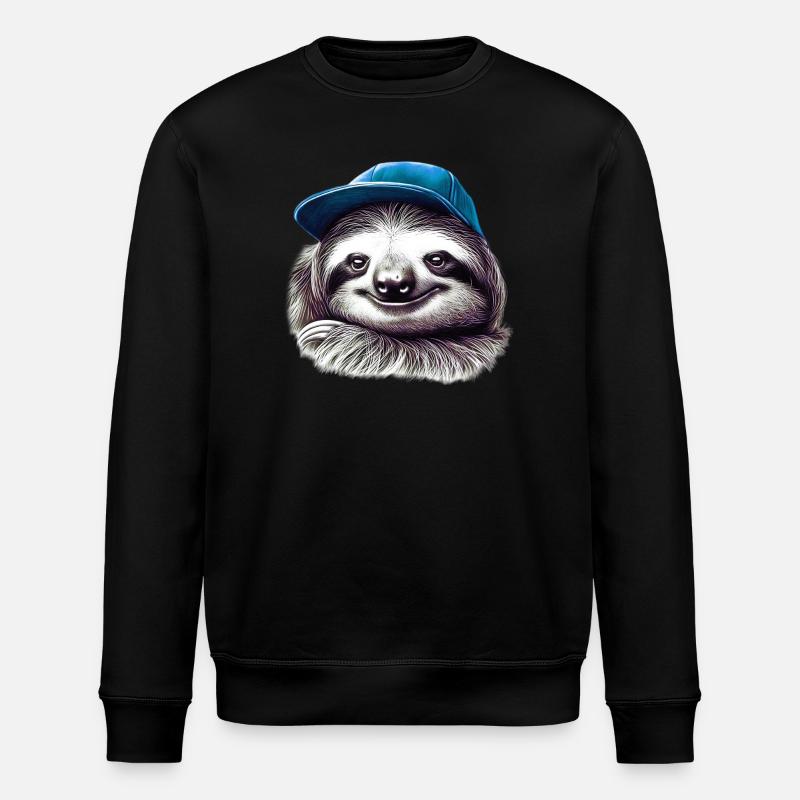 Faultier - Stanley/Stella Unisex Bio-Sweatshirt ROLLER - Schwarz