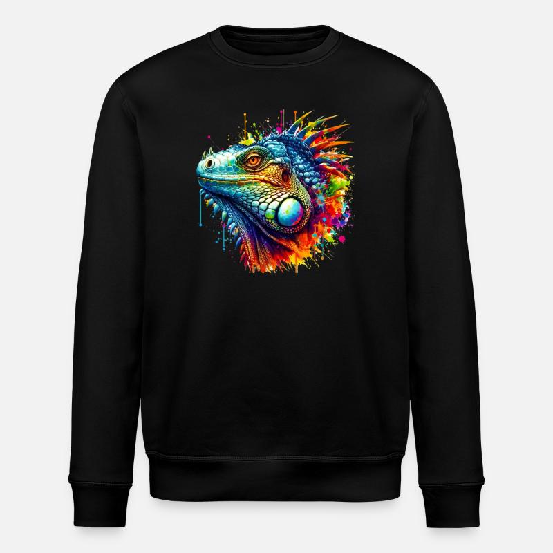 Iguane - Sweat bio ROLLER Stanley/Stella Unisexe - noir