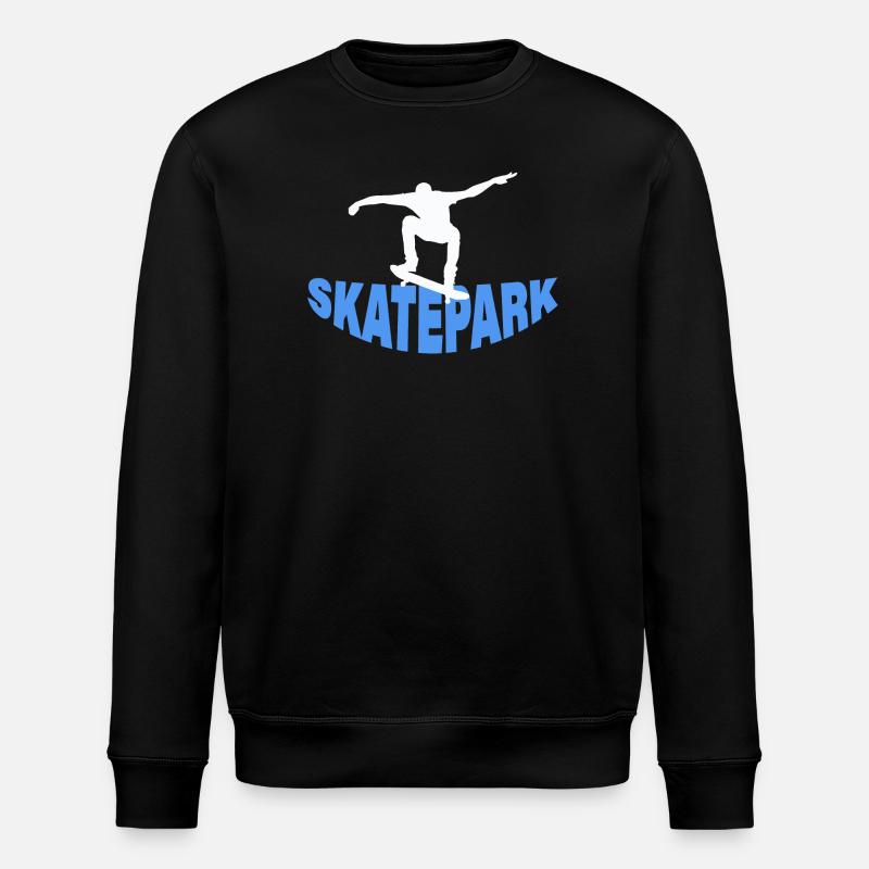 SKATEPARK - Sweat bio ROLLER Stanley/Stella Unisexe - noir