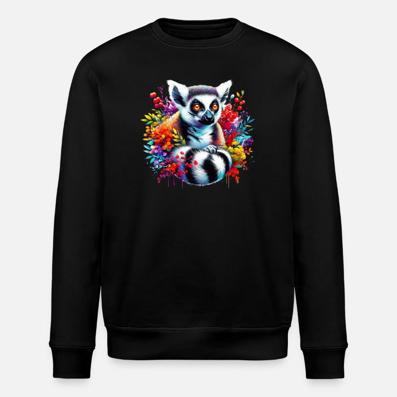 Lémurien - Sweat bio ROLLER Stanley/Stella Unisexe - noir