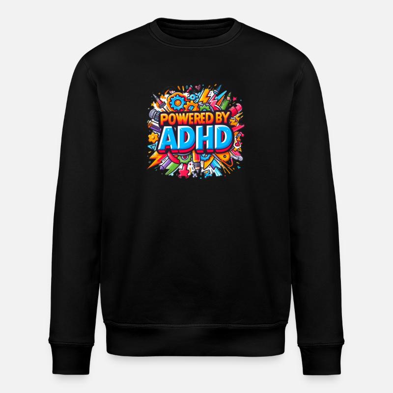 ADHD - Stanley/Stella ROLLER Unisex Organic Sweatshirt - black