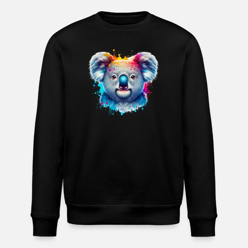 Koala - Stanley/Stella ROLLER Unisex Organic Sweatshirt - black