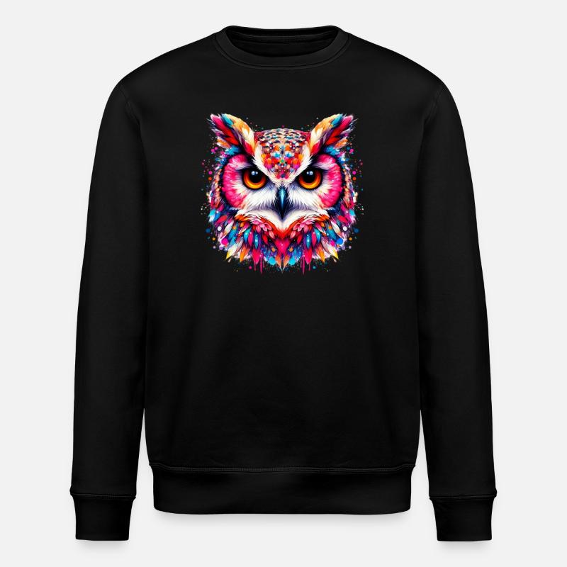 Hibou - Sweat bio ROLLER Stanley/Stella Unisexe - noir
