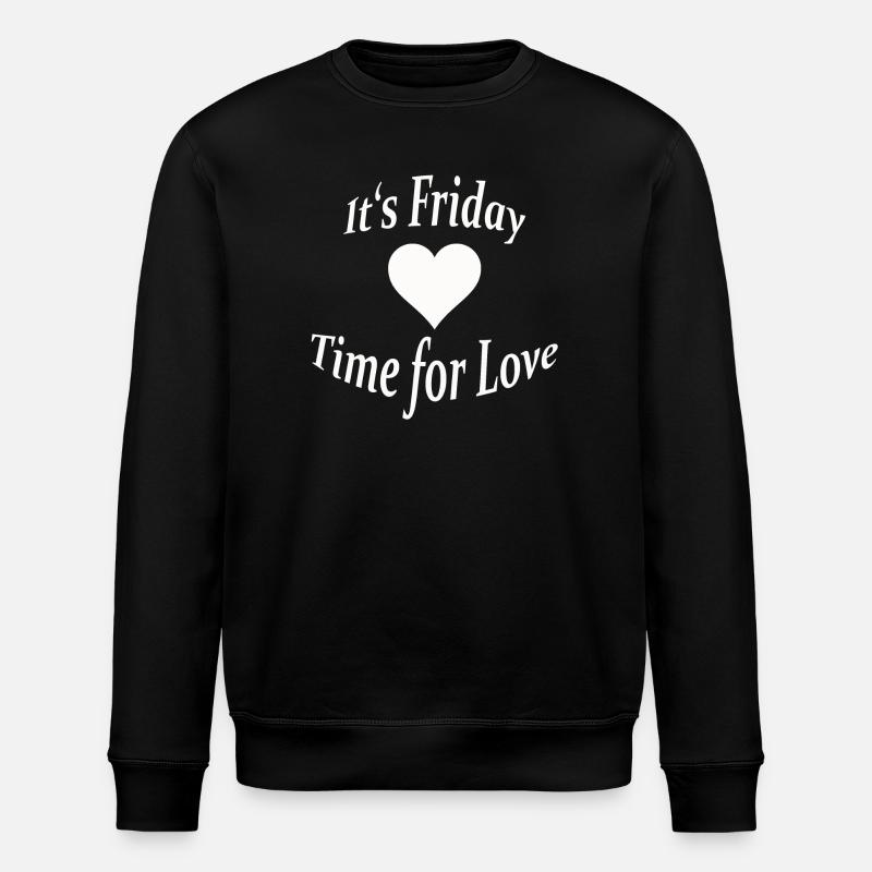IT'S FRIDAY - Stanley/Stella ROLLER Unisex Organic Sweatshirt - black