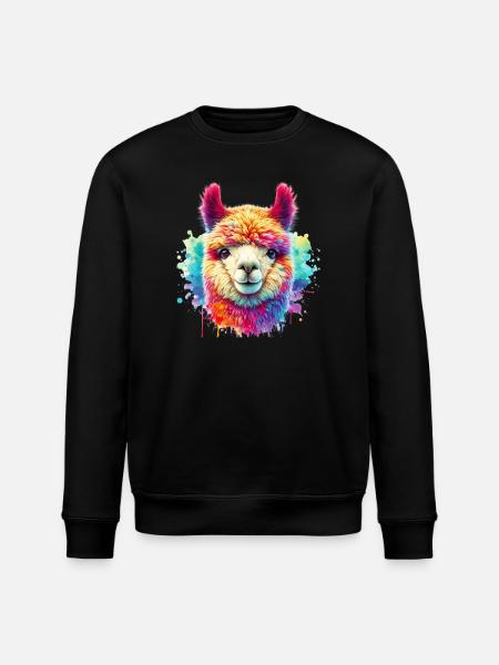 Alpaca - Stanley/Stella ROLLER Unisex Organic Sweatshirt - black