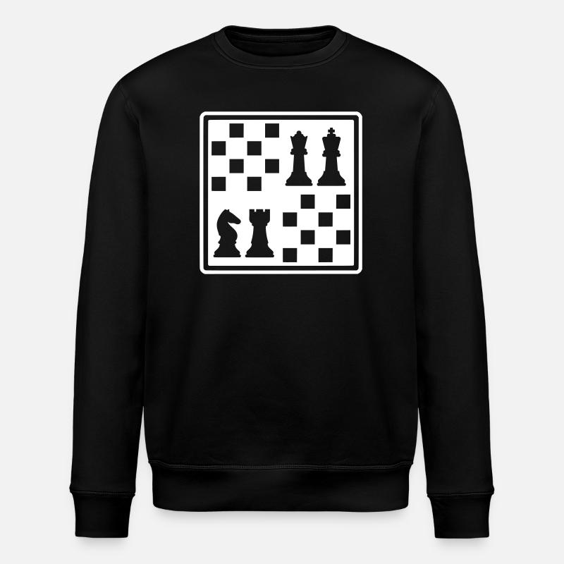 Schach - Stanley/Stella Unisex Bio-Sweatshirt ROLLER - Schwarz