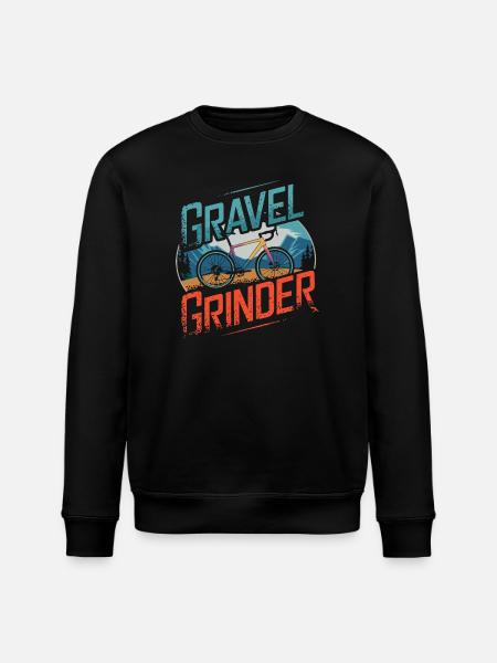 Gravel Grinder Bergfahrt - Stanley/Stella Unisex Bio-Sweatshirt ROLLER - Schwarz
