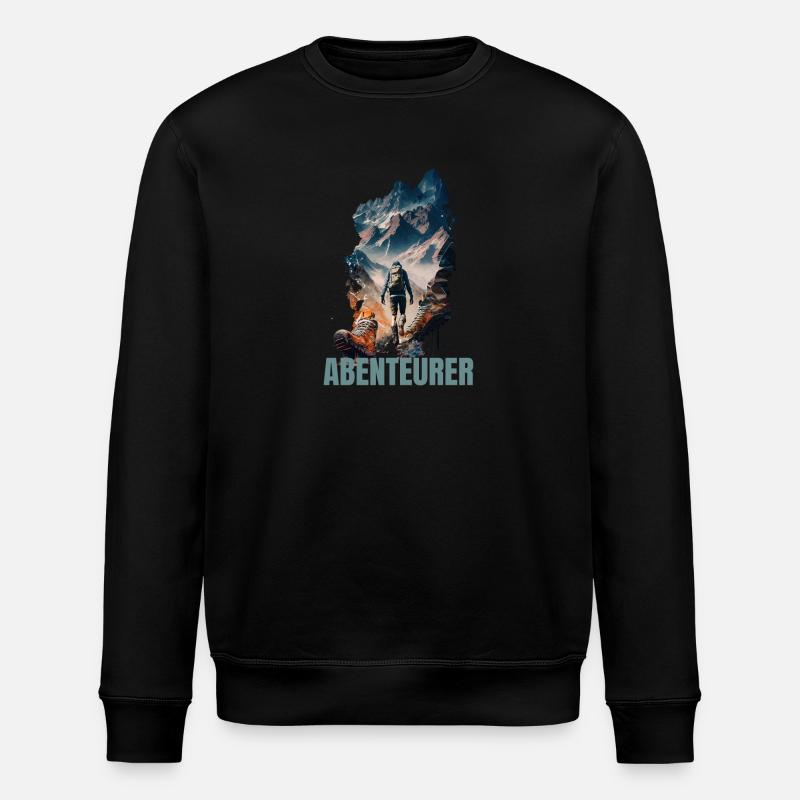 Abenteurer - Stanley/Stella Unisex Bio-Sweatshirt ROLLER - Schwarz