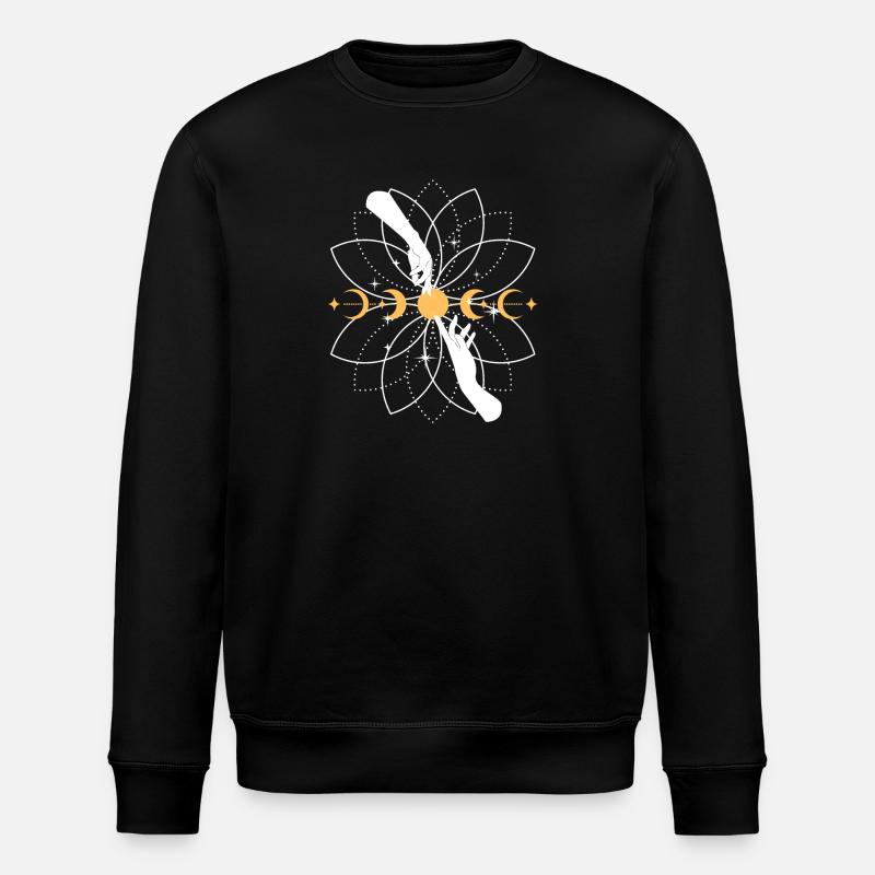 Himmlische Koi-Mandala - Stanley/Stella Unisex Bio-Sweatshirt ROLLER - Schwarz