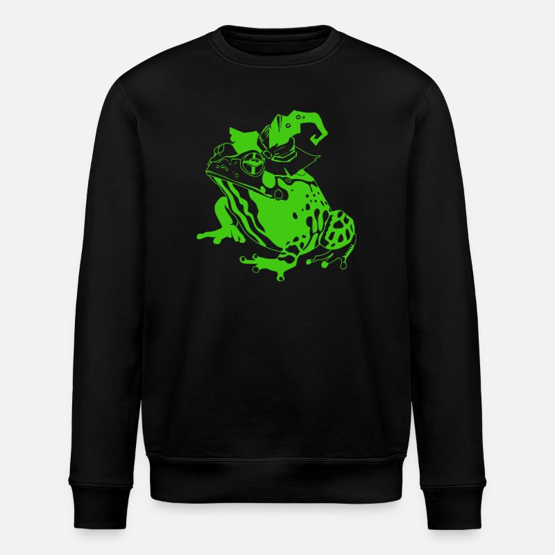 Grenouille d’Halloween - Sweat bio ROLLER Stanley/Stella Unisexe - noir