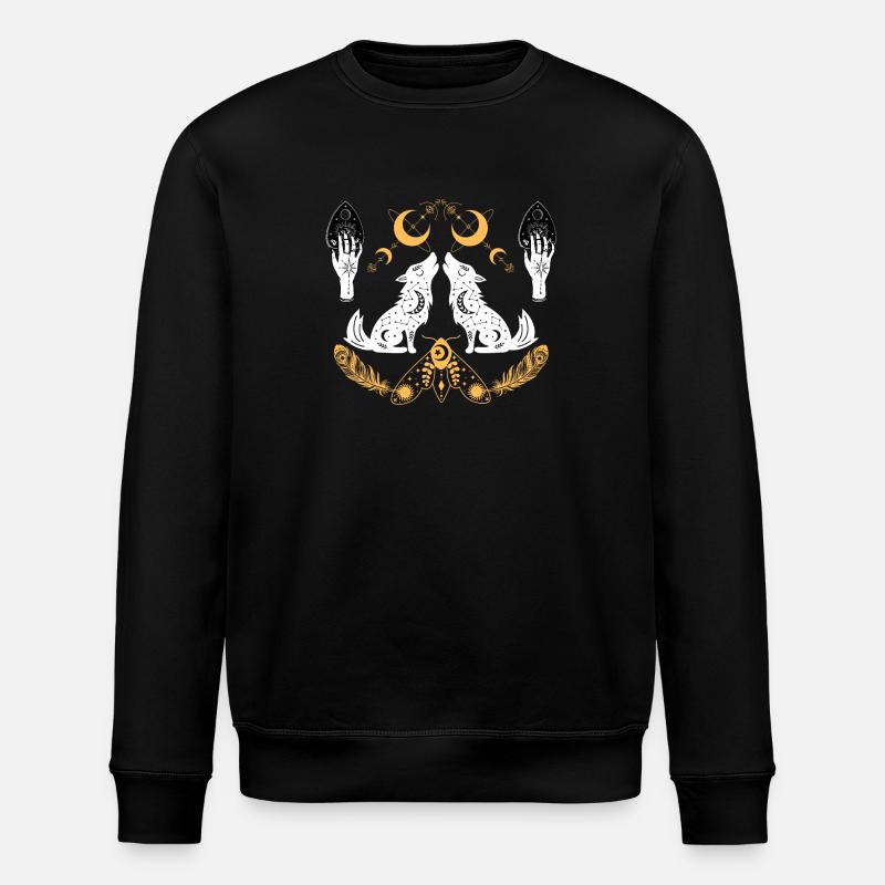 Emblème des Loups Lunaires - Sweat bio ROLLER Stanley/Stella Unisexe - noir