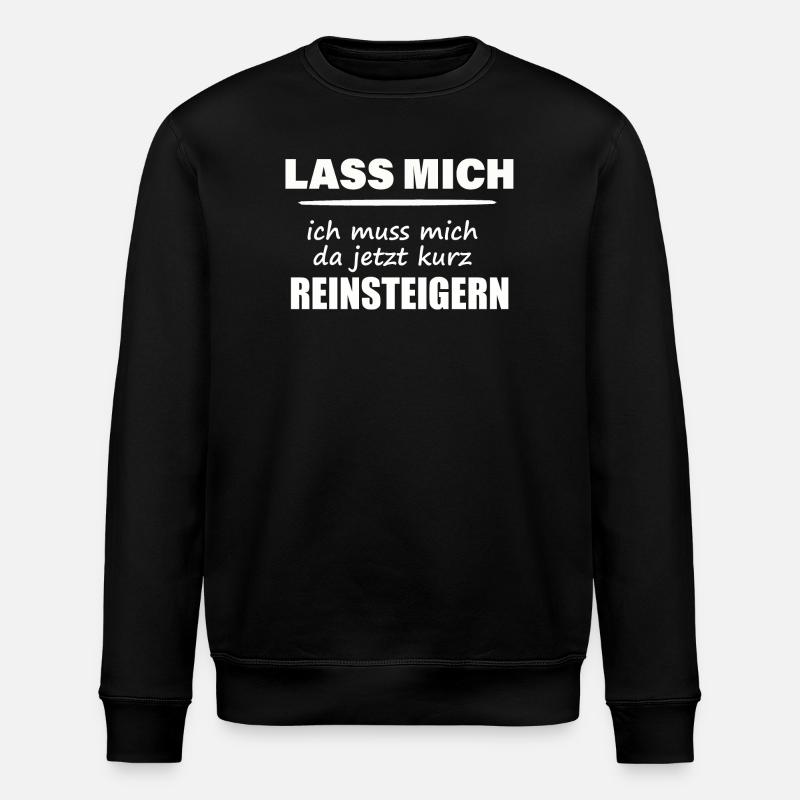LASS MICH - Stanley/Stella Unisex Bio-Sweatshirt ROLLER - Schwarz