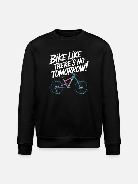 Inspirational Cycling Motivational Design - Stanley/Stella ROLLER Unisex Organic Sweatshirt - black