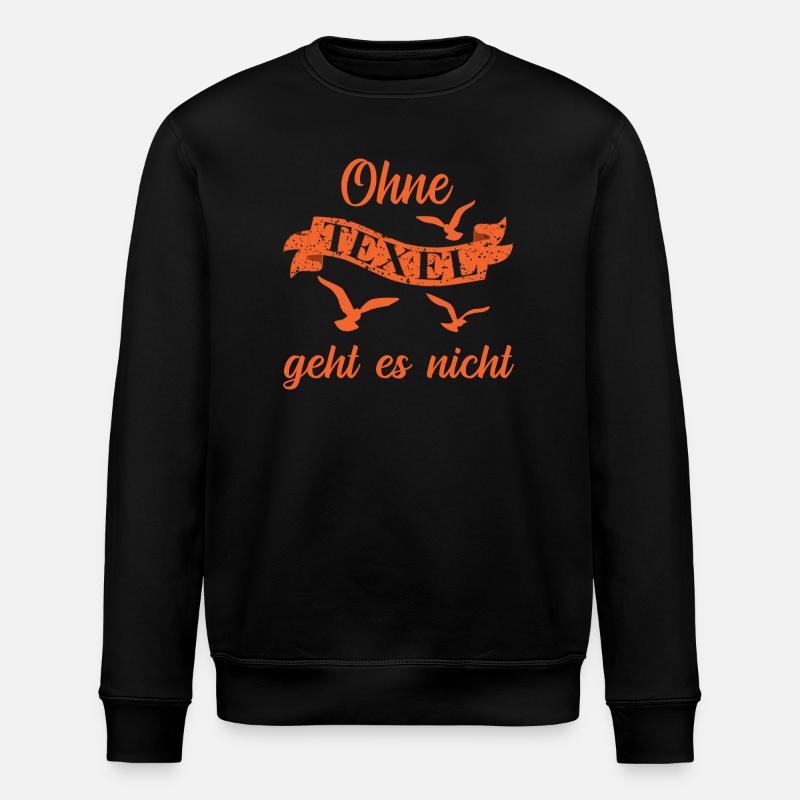 Texel Urlaub - Stanley/Stella Unisex Bio-Sweatshirt ROLLER - Schwarz