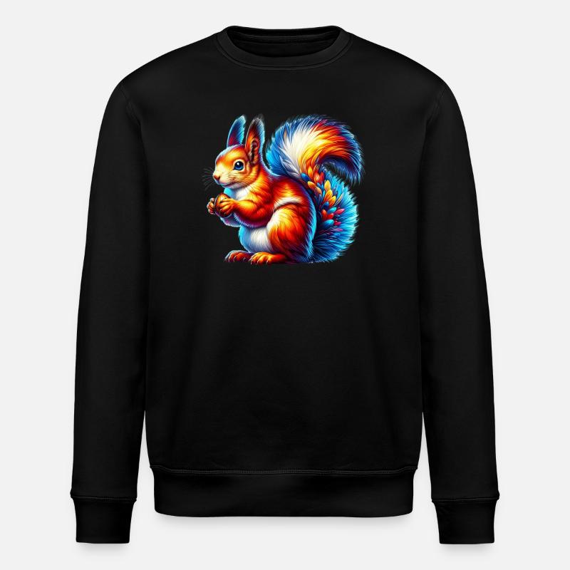 Écureuil - Sweat bio ROLLER Stanley/Stella Unisexe - noir