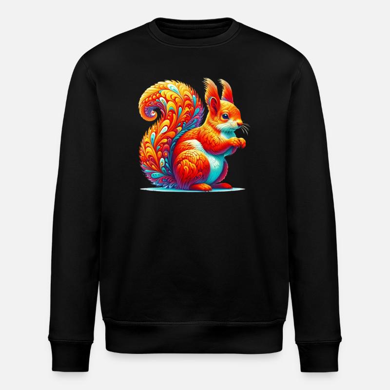 Squirrel - Stanley/Stella ROLLER Unisex Organic Sweatshirt - black