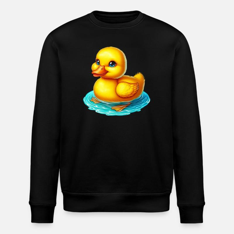 Duckling Duck Duck Duck - Stanley/Stella ROLLER Unisex Organic Sweatshirt - black