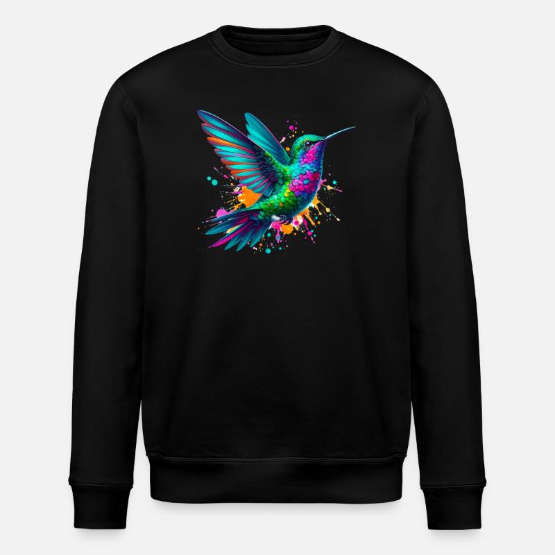 Kolibri - Stanley/Stella Unisex Bio-Sweatshirt ROLLER - Schwarz