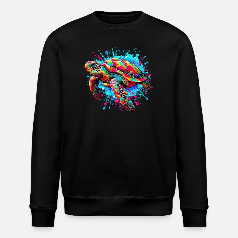 Tortue - Sweat bio ROLLER Stanley/Stella Unisexe - noir