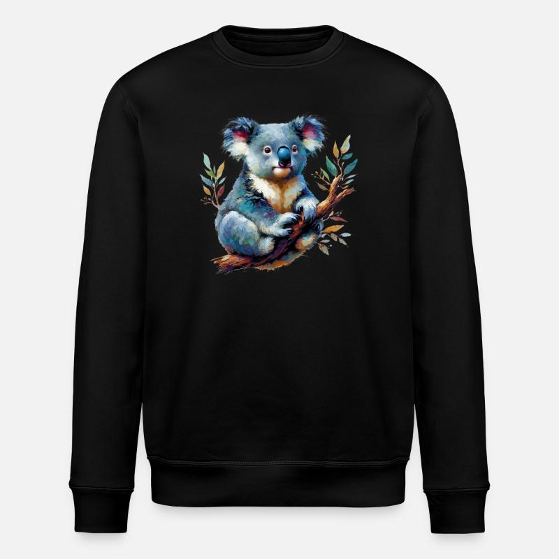Koala - Stanley/Stella ROLLER Unisex Organic Sweatshirt - black