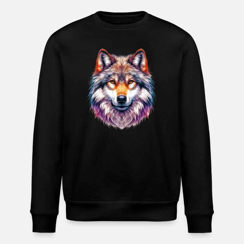 Wolf - Stanley/Stella Unisex Bio-Sweatshirt ROLLER - Schwarz