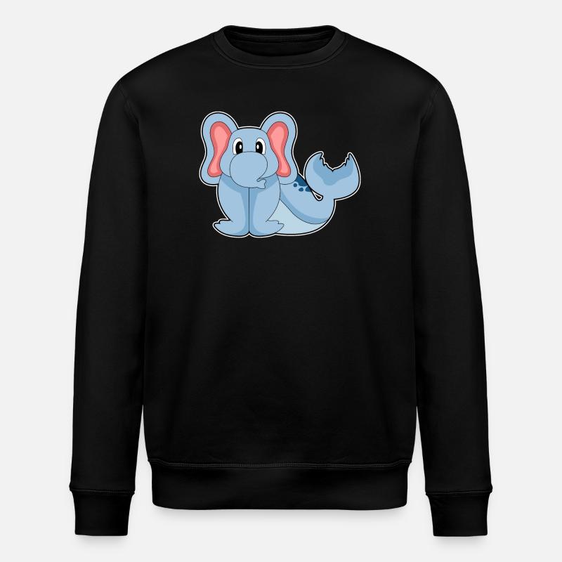 Eléphant de mer - Sweat bio ROLLER Stanley/Stella Unisexe - noir
