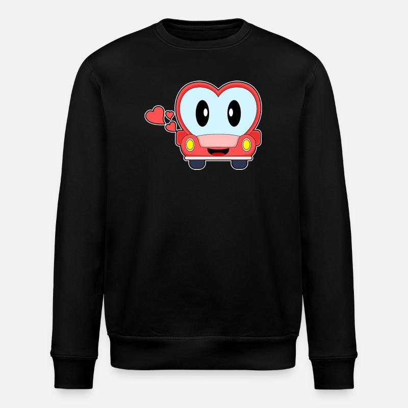 Voiture cœur - Sweat bio ROLLER Stanley/Stella Unisexe - noir