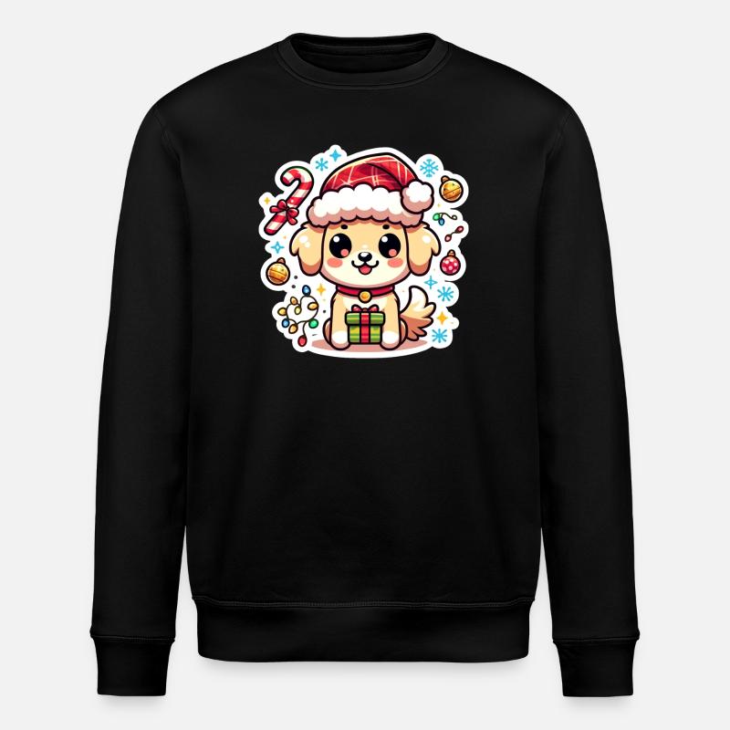 Pattes de Père Noël - Sweat bio ROLLER Stanley/Stella Unisexe - noir