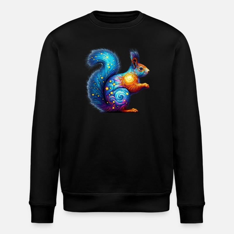 Eichhörnchen - Stanley/Stella Unisex Bio-Sweatshirt ROLLER - Schwarz