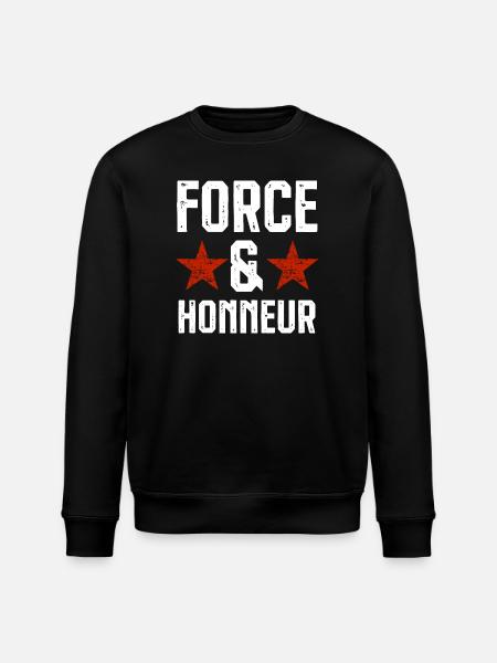 Force et honneur 1 - Sweat bio ROLLER Stanley/Stella Unisexe - noir