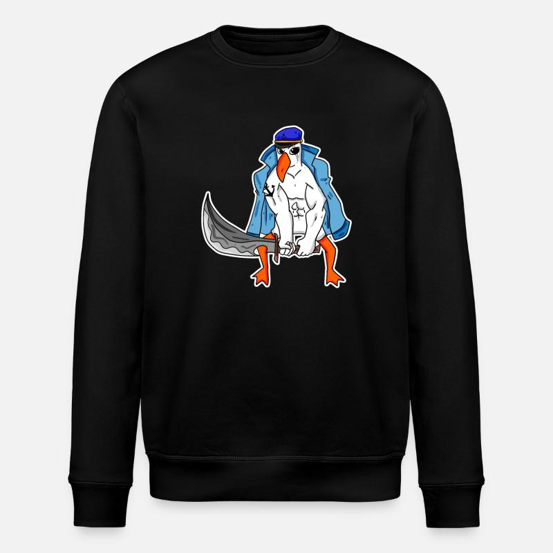 Muscles de la mouette - Sweat bio ROLLER Stanley/Stella Unisexe - noir