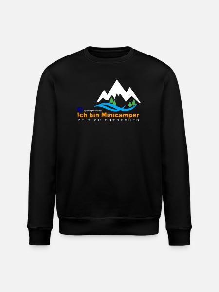 Minicamper Bergwanderer Motiv - Stanley/Stella Unisex Bio-Sweatshirt ROLLER - Schwarz