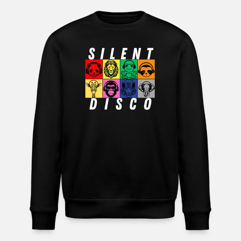 Discothèque silencieuse - Sweat bio ROLLER Stanley/Stella Unisexe - noir